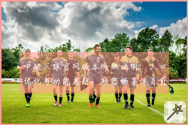 中超买球官网版本升级说明：入口优化与功能更新，助您畅享体育直播新体验